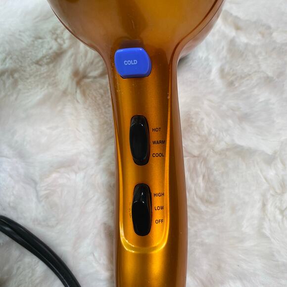 InfinitiPRO by Conair Quick Styling Salon Hair Dryer Blow Dryer Orange - Picture 5 of 8